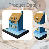 Maxbell 1/35 HO House Building Assembled Model for Layout Sand Table Micro Landscape 30cmx20cmx31.5cm