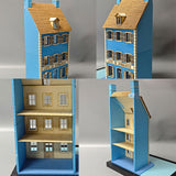 Maxbell 1/35 HO Scale Building Model Architecture Scene for Architecture Model Scene 26cmx11.5cmx31.5cm