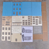 Maxbell 1/35 HO Scale Building Model Architecture Scene for Architecture Model Scene 26cmx11.5cmx31.5cm