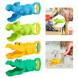 Maxbell Sand Grabber Lightweight Portable Sand Digger for Summer Indoor Children Hippo Blue