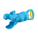 Maxbell Sand Grabber Lightweight Portable Sand Digger for Summer Indoor Children Hippo Blue