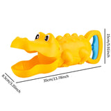 Maxbell Sand Grabber Lightweight Portable Sand Digger for Summer Indoor Children Crocodile Yellow