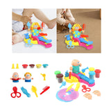 Maxbell Color Clay Haircut Playset DIY Cut Stylist for Birthday Girls Childrens Day Medium