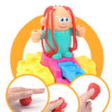 Maxbell Color Clay Haircut Playset DIY Cut Stylist for Birthday Girls Childrens Day Medium