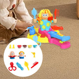 Maxbell Color Clay Haircut Playset DIY Cut Stylist for Birthday Girls Childrens Day Medium