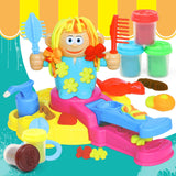 Maxbell Color Clay Haircut Playset DIY Cut Stylist for Birthday Girls Childrens Day Medium