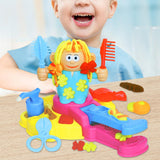 Maxbell Color Clay Haircut Playset DIY Cut Stylist for Birthday Girls Childrens Day Medium