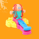 Maxbell Color Clay Haircut Playset DIY Cut Stylist for Birthday Girls Childrens Day Large