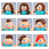 Maxbell Color Clay Haircut Playset DIY Cut Stylist for Birthday Girls Childrens Day Large