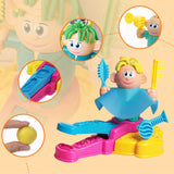 Maxbell Color Clay Haircut Playset DIY Cut Stylist for Birthday Girls Childrens Day Large