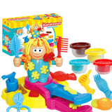 Maxbell Color Clay Haircut Playset DIY Cut Stylist for Birthday Girls Childrens Day Large