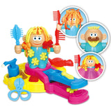 Maxbell Color Clay Haircut Playset DIY Cut Stylist for Birthday Girls Childrens Day Large