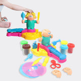 Maxbell Color Clay Haircut Playset DIY Cut Stylist for Birthday Girls Childrens Day Large