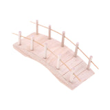 Maxbell Dollhouse Wooden ARCH Bridge Micro Scene Accessory Arch Bridge Figurine Wood