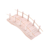Maxbell Dollhouse Wooden ARCH Bridge Micro Scene Accessory Arch Bridge Figurine Wood