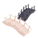 Maxbell Dollhouse Wooden ARCH Bridge Micro Scene Accessory Arch Bridge Figurine Wood