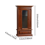 Maxbell Dollhouse Furniture Wood Wardrobe Vintage Dollhouse Accessories 1:12 Scale