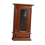 Maxbell Dollhouse Furniture Wood Wardrobe Vintage Dollhouse Accessories 1:12 Scale