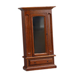 Maxbell Dollhouse Furniture Wood Wardrobe Vintage Dollhouse Accessories 1:12 Scale