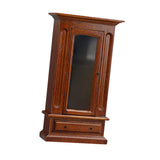 Maxbell Dollhouse Furniture Wood Wardrobe Vintage Dollhouse Accessories 1:12 Scale