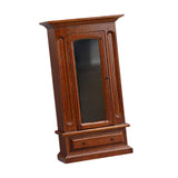 Maxbell Dollhouse Furniture Wood Wardrobe Vintage Dollhouse Accessories 1:12 Scale