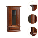 Maxbell Dollhouse Furniture Wood Wardrobe Vintage Dollhouse Accessories 1:12 Scale