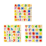 Maxbell Wooden Puzzle Learning Educational Toys for 3 4 5 Year Old Kids Kindergarten Uppercase Letters