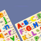 Maxbell Wooden Puzzle Learning Educational Toys for 3 4 5 Year Old Kids Kindergarten Uppercase Letters