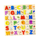 Maxbell Wooden Puzzle Learning Educational Toys for 3 4 5 Year Old Kids Kindergarten Uppercase Letters