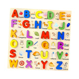 Maxbell Wooden Puzzle Learning Educational Toys for 3 4 5 Year Old Kids Kindergarten Uppercase Letters