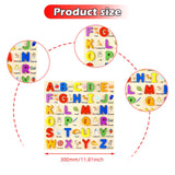Maxbell Wooden Puzzle Learning Educational Toys for 3 4 5 Year Old Kids Kindergarten Uppercase Letters