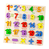 Maxbell Wooden Puzzle Learning Educational Toys for 3 4 5 Year Old Kids Kindergarten Number Puzzle