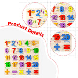 Maxbell Wooden Puzzle Learning Educational Toys for 3 4 5 Year Old Kids Kindergarten Number Puzzle