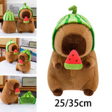 Maxbell Capybara Plush Toy Realistic Lovely Accompany Toy for Adults Boys Girls Kids 25cm