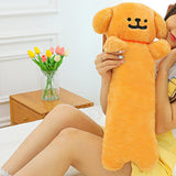 Maxbell Long Plush Dog Pillow Cute 39.37'' Hugging Plush Toy for Home Bedroom Office