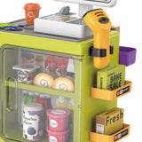 Maxbell Register Toy Checkout Counter Educational Pretend Play for Age 3-7 Kids Green