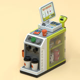 Maxbell Register Toy Checkout Counter Educational Pretend Play for Age 3-7 Kids Green