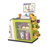 Maxbell Register Toy Checkout Counter Educational Pretend Play for Age 3-7 Kids Green