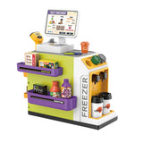 Maxbell Register Toy Checkout Counter Educational Pretend Play for Age 3-7 Kids Green