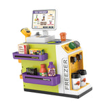 Maxbell Register Toy Checkout Counter Educational Pretend Play for Age 3-7 Kids Green