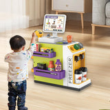 Maxbell Register Toy Checkout Counter Educational Pretend Play for Age 3-7 Kids Green