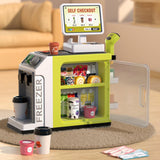 Maxbell Register Toy Checkout Counter Educational Pretend Play for Age 3-7 Kids Green