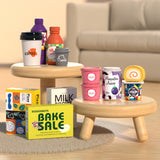 Maxbell Register Toy Checkout Counter Educational Pretend Play for Age 3-7 Kids Pink