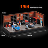 Maxbell 1/64 Model Car Display Case Car Repair Garage Photo Prop Toy Car Storage Box
