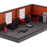 Maxbell 1/64 Model Car Display Case Car Repair Garage Photo Prop Toy Car Storage Box