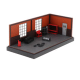 Maxbell 1/64 Model Car Display Case Car Repair Garage Photo Prop Toy Car Storage Box