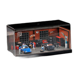 Maxbell 1/64 Model Car Display Case Car Repair Garage Photo Prop Toy Car Storage Box