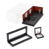 Maxbell 1/64 Model Car Display Case Car Repair Garage Photo Prop Toy Car Storage Box