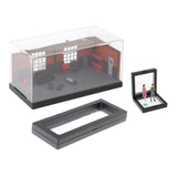 Maxbell 1/64 Model Car Display Case Car Repair Garage Photo Prop Toy Car Storage Box