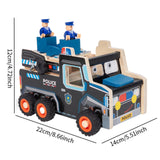 Maxbell Assembly Police Car Screw Toy Sensory Toy for 3-6 Years Children Travel Home